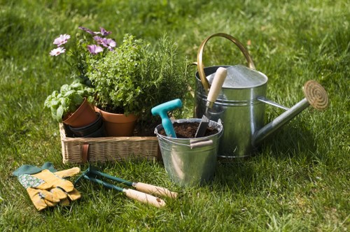 Beautiful garden maintained by a professional gardener in Staines